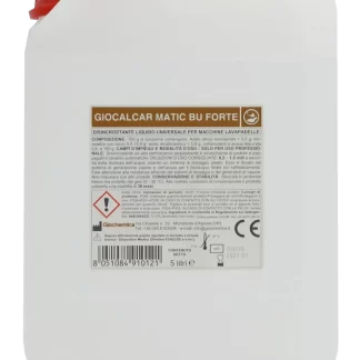 Giocalcar Matic BU Forte - disincrostante per macchine lavapadelle 5 lt