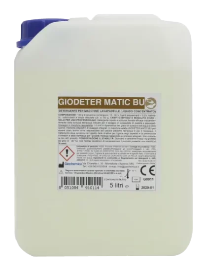 Giodeter Matic BU - Detergente concentrato per macchine lavapadelle 5 lt